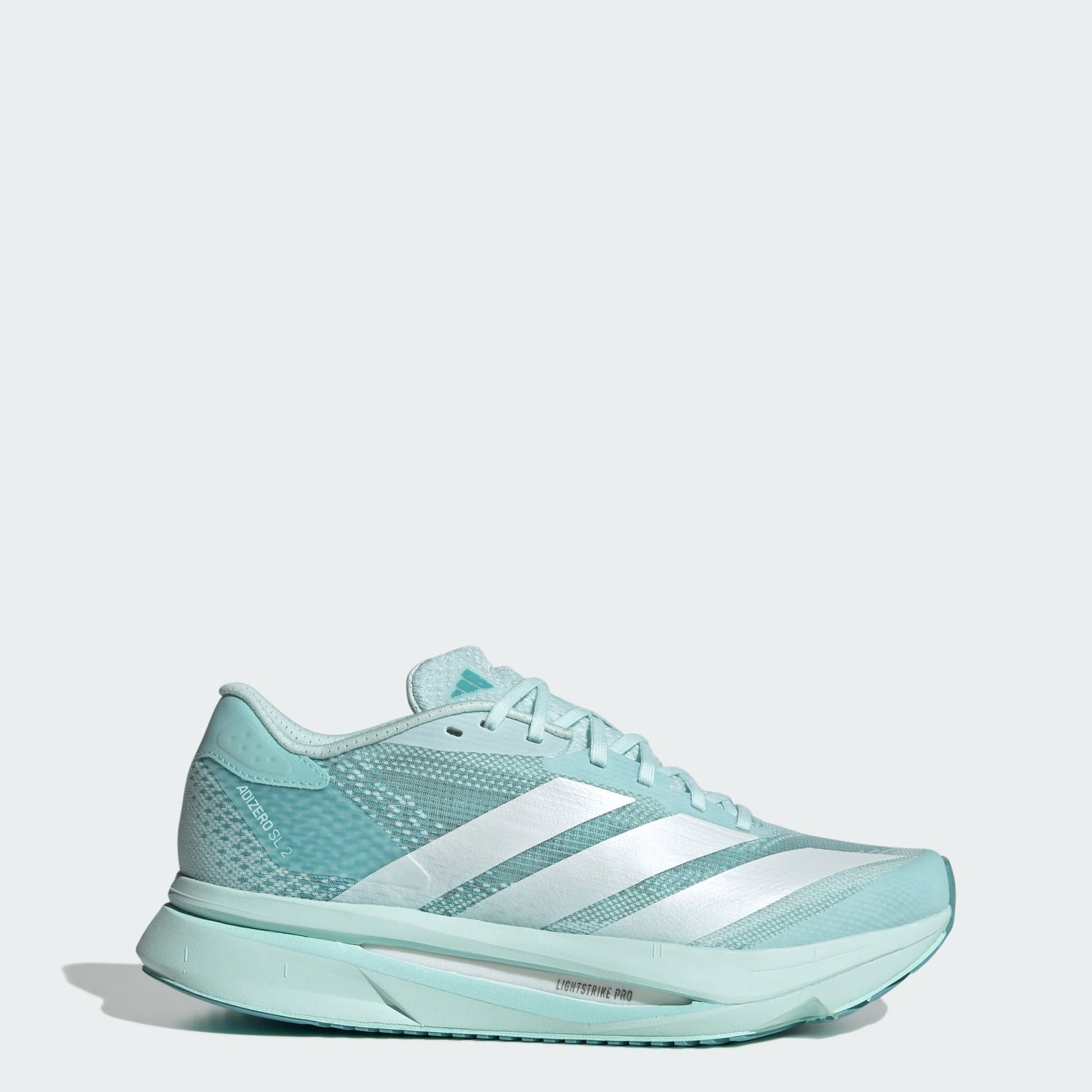 Halo Mint / Cloud White / Semi Flash Aqua Adizero SL2 Shoes