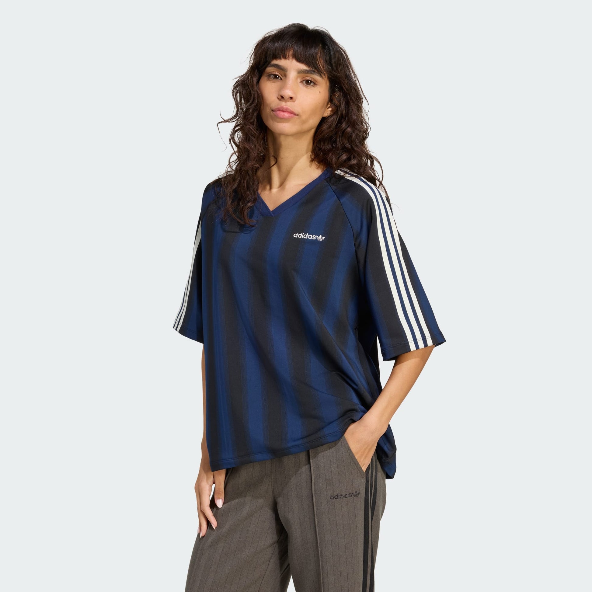 Night Indigo Loose Linear Tee