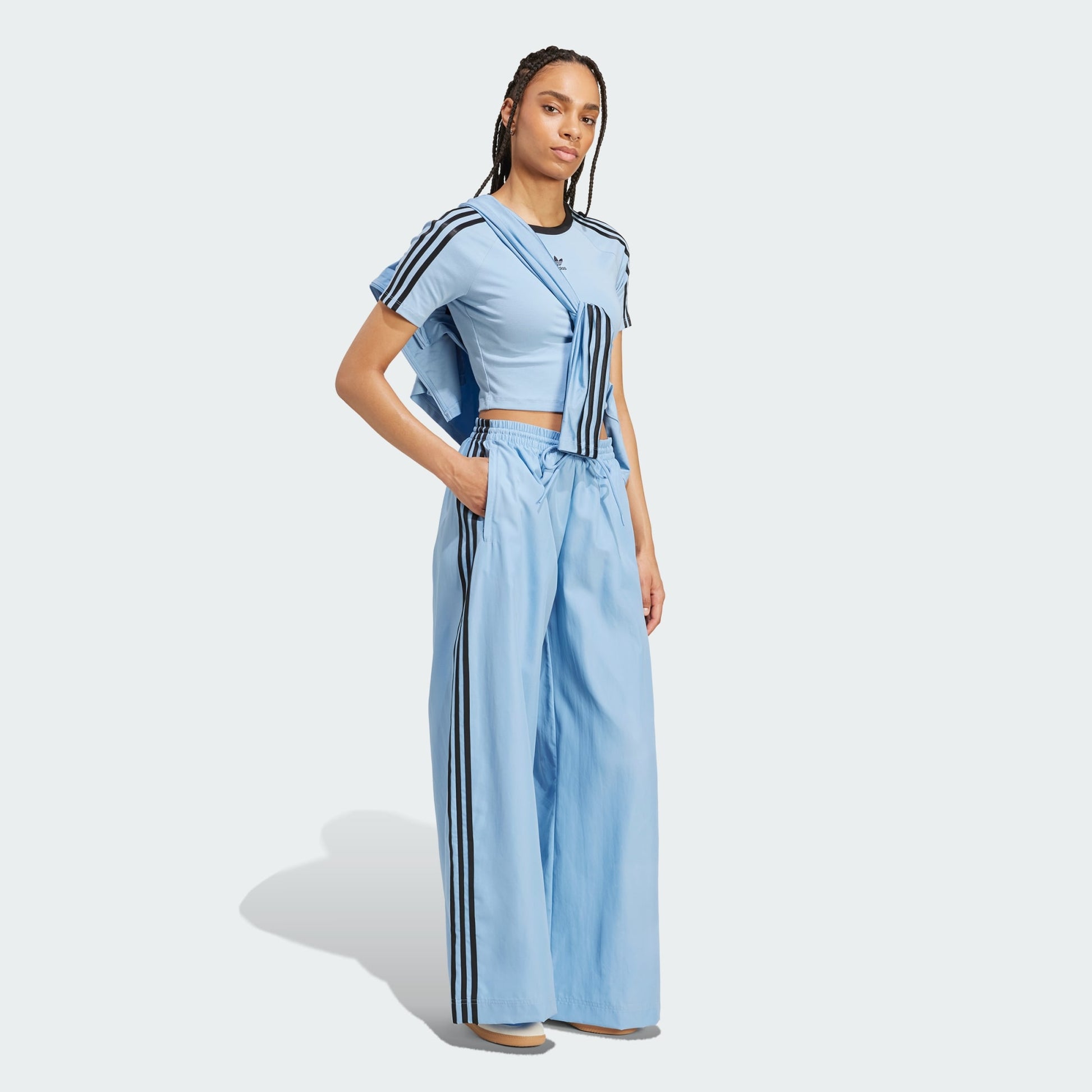 Ash Blue Adicolor Firebird Oversized Track Pants